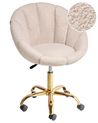 Desk Chair ANNABELLE Boucle Beige