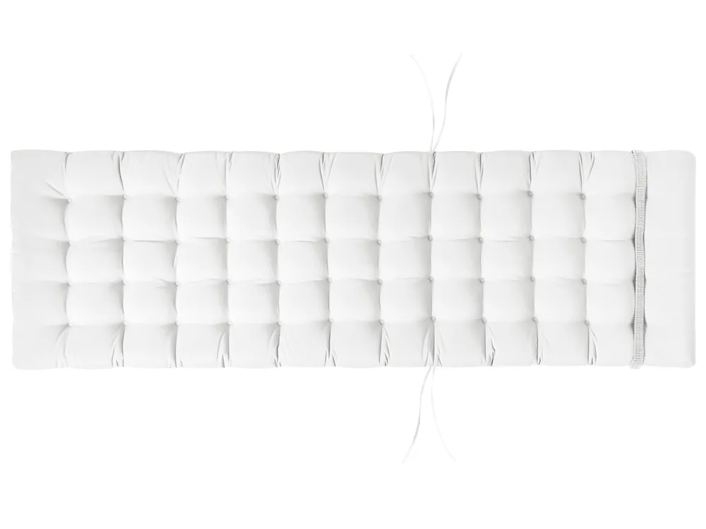 Aurinkotuolin pehmuste CESANA PREMIUM 192 x 56 cm Luonnonvalkoinen_1064999