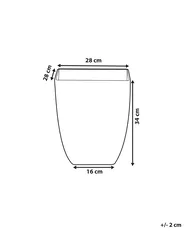 Plant Pot MIRO 28 cm White Marble_775708