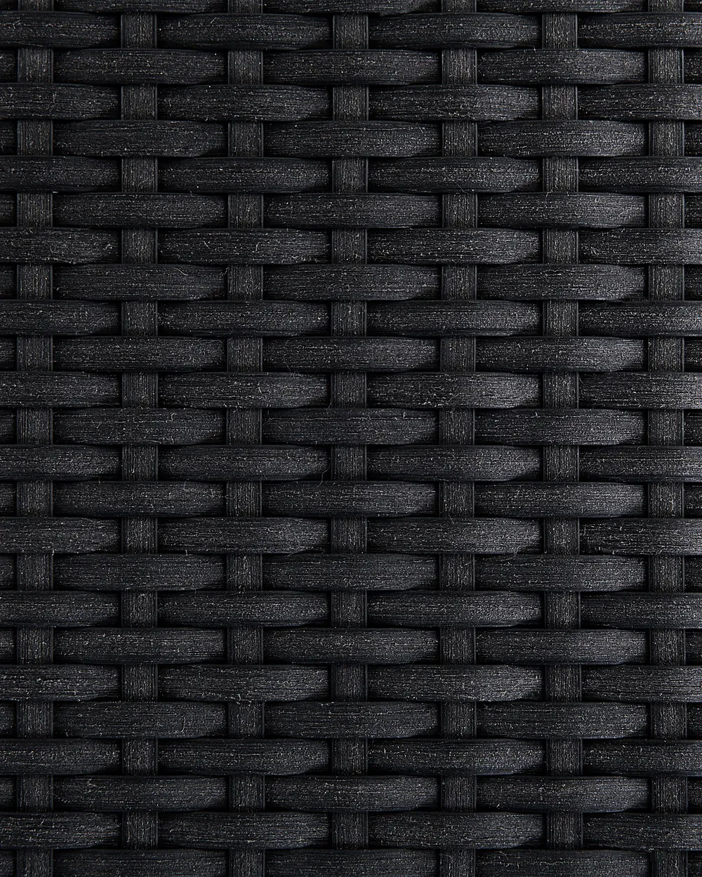 Set of 4 Garden Chairs GROSSETO PE Rattan Black_818427