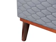 Bed Velvet BAYONNE 180 x 200 cm (EU Super King) Light Grey_870253