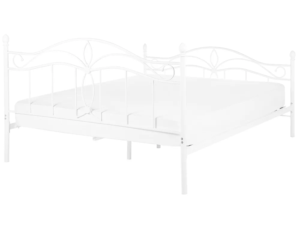 Bed Metal ANTLIA 140 x 200 cm (EU Double) White_806592