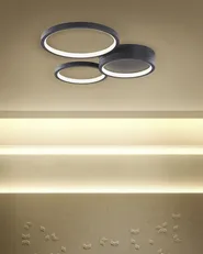 LED Ceiling Lamp AGNAT Metal Black_824671