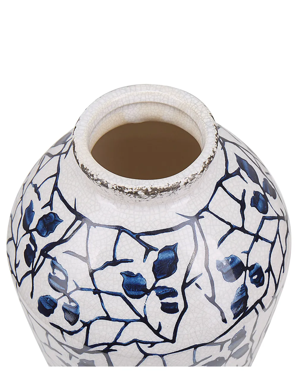 Flower Vase MALLIA 20 cm Stoneware White_810737