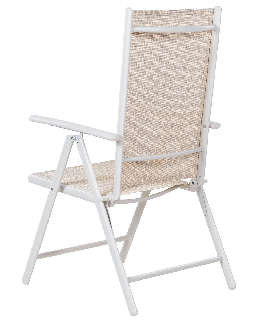 Set of 6 Garden Chairs CATANIA Metal Beige_884052