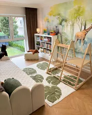 Barnmatta BOTANIST Beige 140 x 200 cm Bomull_1167932