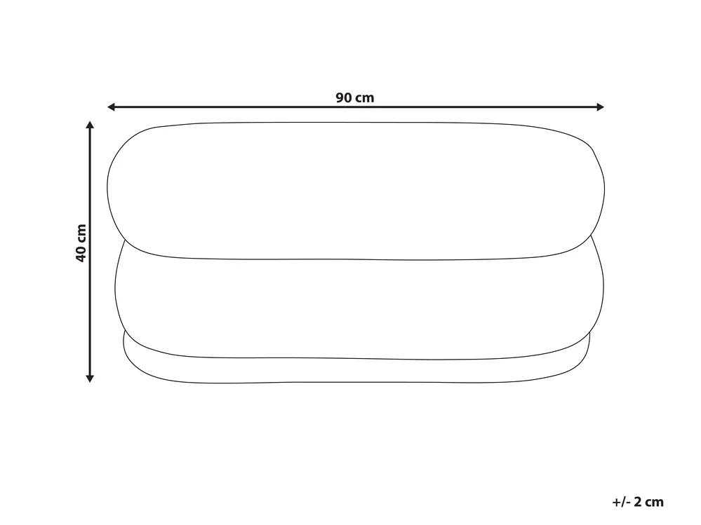Upholstered Bench ELLENDALE Boucle Off-White_897499