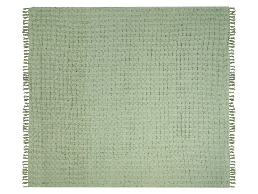 Bedspread BERE Cotton 200 x 220 cm Green_1041101