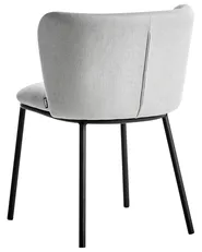 Set of 2 Dining Chairs MINA Fabric Light Grey_954035