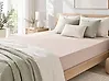Fitted Sheet HOFUF 160 x 200 cm Cotton Beige