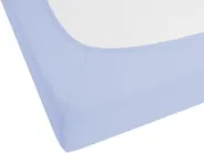 Fitted Sheet JANBU 180 x 200 cm Cotton Light Blue_845876