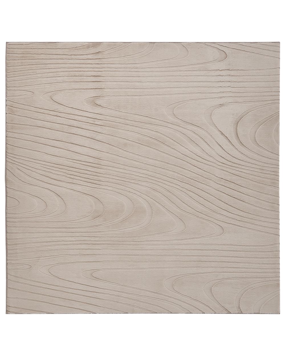 Fuskpälsmatta ONTAKE Beige 160 x 160 cm