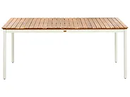 Utendørs spisebord til 6 personer CORRICELLA 180 cm 90 cm Akasietre Brun_1124477