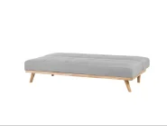Sofa Bed 3 Seater FROYA Fabric Light Grey_722492