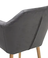 Dining Chair YORKVILLE Faux Leather Grey_693078