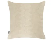 Set of 2 Outdoor Cushions CALIA Plant Pattern 45 x 45 cm Beige_1125457