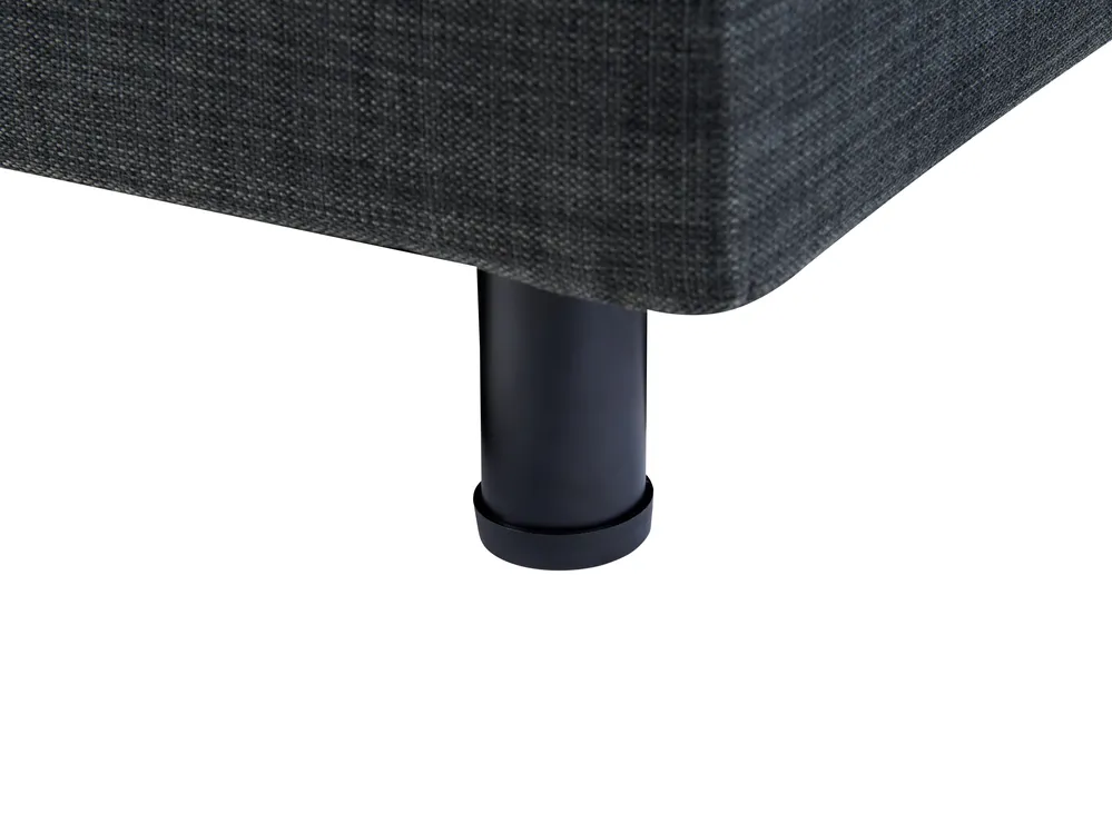 Adjustable Bed without Headboard Fabric DUKE 180 x 200 cm (EU Super King) Dark Grey_971039