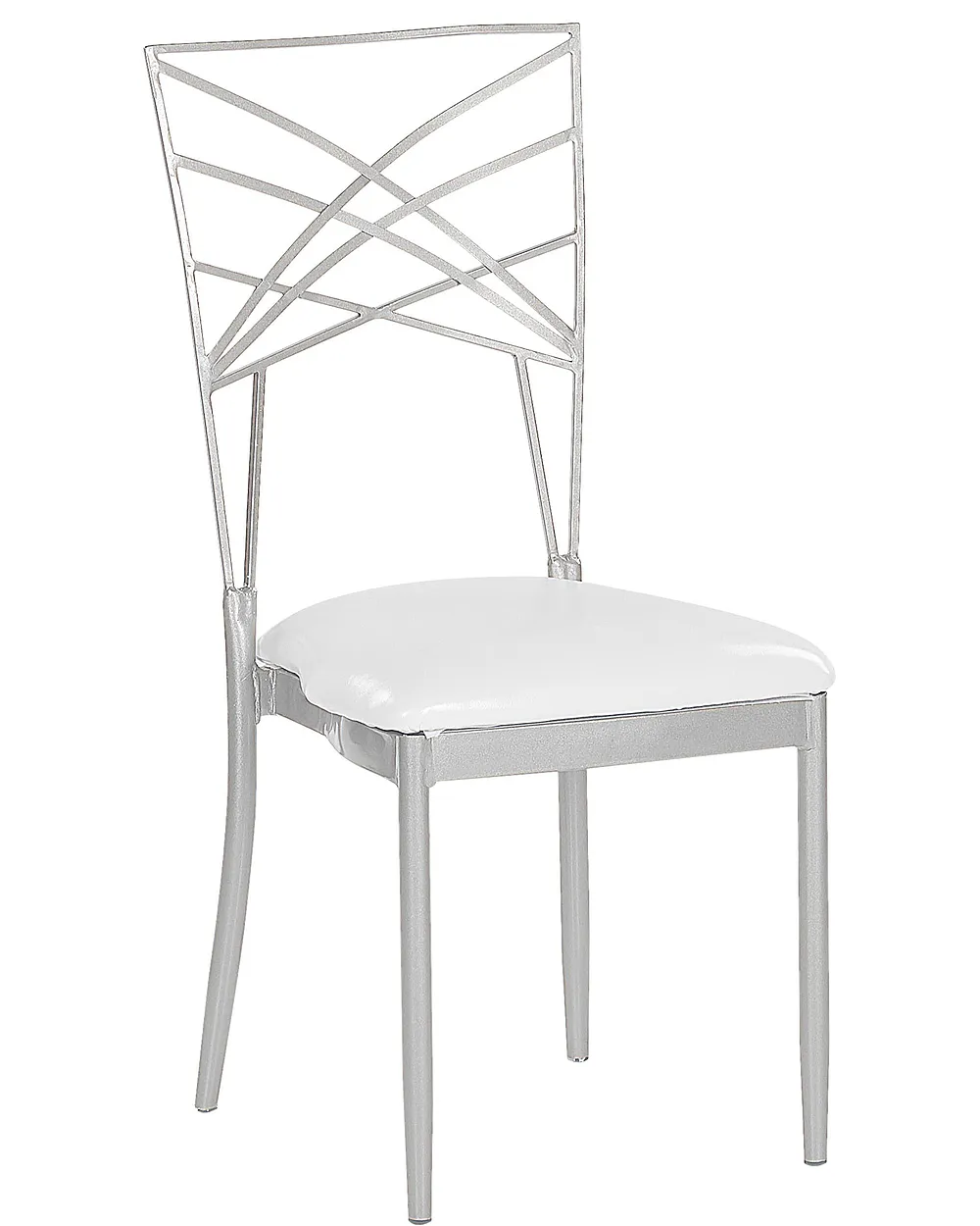 Ruokatuolisetti 2 kpl GIRARD Metalli Hopea_868141