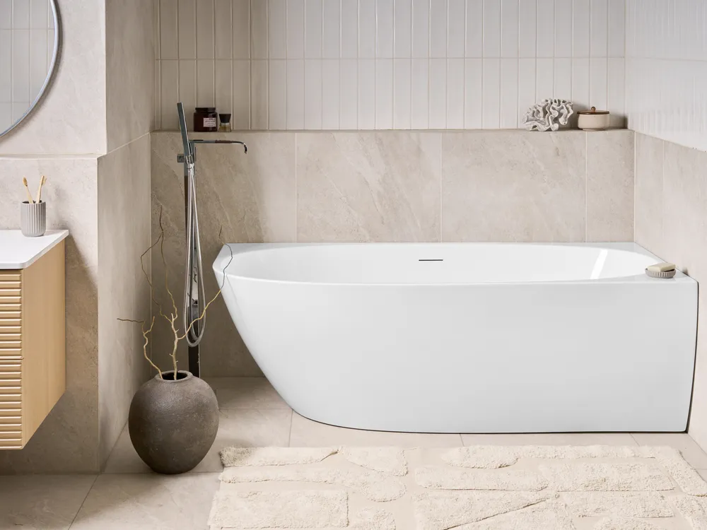 Corner Bath PARNAIBA 1700 x 800 mm White Left Hand_1017273