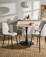 Set med 4 matstolar CRANDALL Ljusbeige_1024418