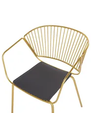 Set of 2 Dining Chairs RIGBY Metal Gold_775529