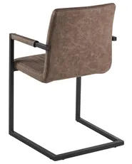Set of 2 Conference Chairs BRANDOL Faux Leather Brown_790031