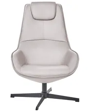 Swivel Armchair HAUGE  Fabric Light Grey_1071961