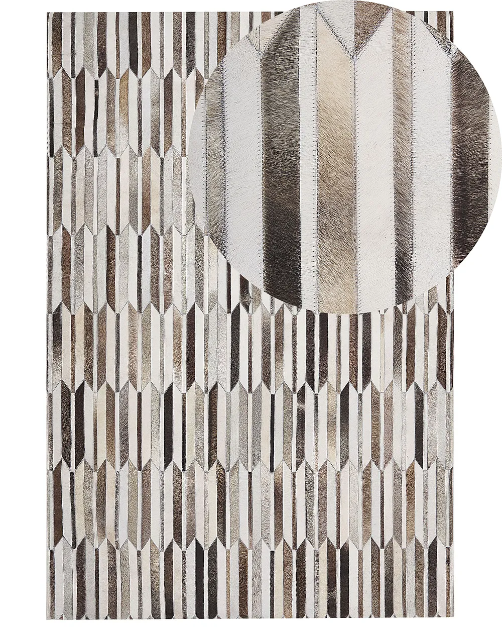 Matto KULALAR Beige 160 x 230 cm Nahka