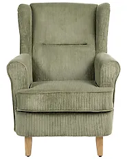 Wingback Chair ABSON Corduroy Green_1185974