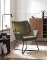 Armchair GRESSELA Velvet Dark Green