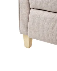 Reclinerfåtölj ROYSTON Inklusive fotstöd Beige_884484