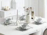 Set med 24 matserviser CHIVES Stengods Ljusgrå_1002770