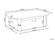 Garden Coffee Table TALSANO 120 cm 80 cm Acacia Wood Brown_1154697