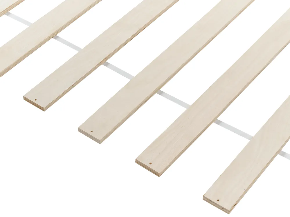 Säng med lamellram Furu BONNAC 90 x 200 cm Vit_911545