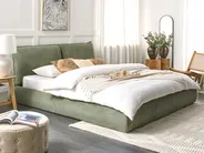 Waterbed Corduroy VINAY 180 x 200 cm (EU Super King) Olive Green_880796