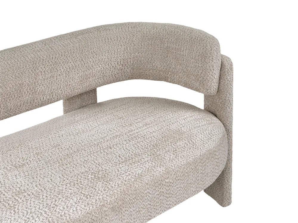 Living Room Set 4 Seater BUREA Chenille Light Beige_1072758