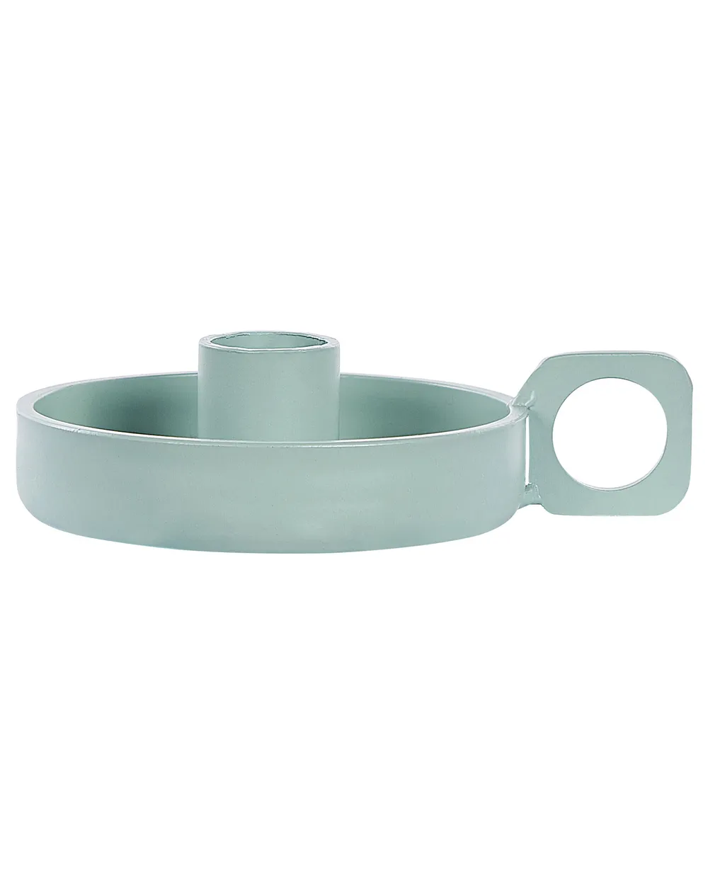 Set of 2 Candle Holders CHORIO 4 cm Metal Mint Green_844236
