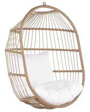 Hanging Chair with Stand ALBA PE Rattan Natural_803355