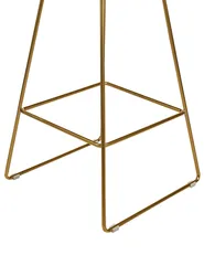 Set of 2 Bar Chairs BISBEE Metal Gold_868490