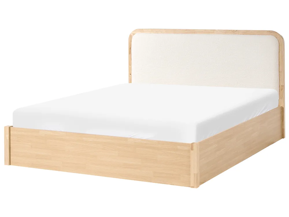 Ottoman Bed PEROUGES Light Brown 160 x 200 cm (EU King Size)_1047683
