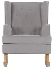 Rocking Chair TRONDHEIM Fabric Light Grey_775778