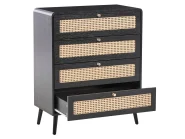 4 Drawer Chest MOURA Black_1015132