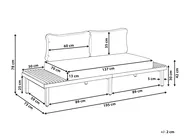 Garden Sofa 2 Seater FIVIZZANO Acacia Wood Beige_1159461