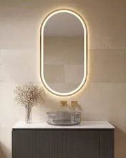 LED Bathroom Mirror CHIDDES 60 cm 120 cm Silver_1090907