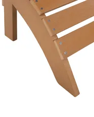 Trädgårdsstol ADIRONDACK med fotpall Brun_809458