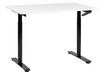 Manual Adjustable Standing Desk DESTINAS 120 cm 72 cm White/ Black