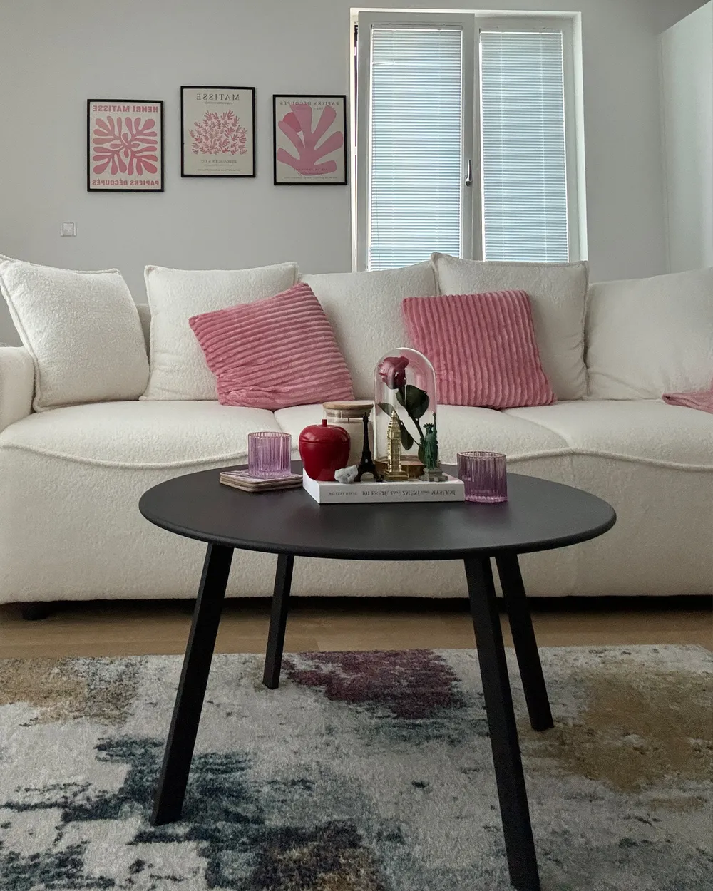 Sofa Bed 3 Seater KRAMA with Storage Boucle White_927518