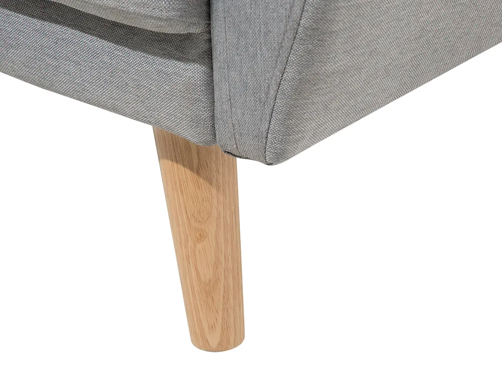 Sofa Bed 2 Seater FLORLI Fabric Light Grey_704139