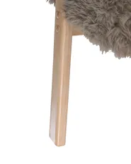 Armchair KISA Faux Fur Taupe_1019292