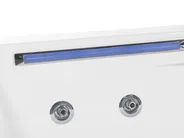 Corner Hot Tub with LED CACERES 2110 x 1500 mm White_786833